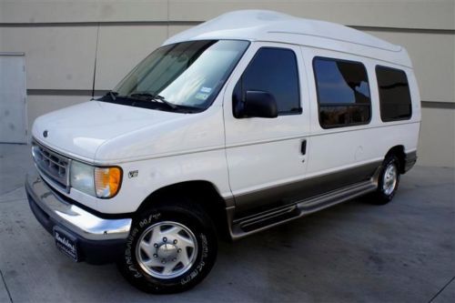Ford e-250 tuscany hi-top conversion van low mile tv/dvd third row seat must see