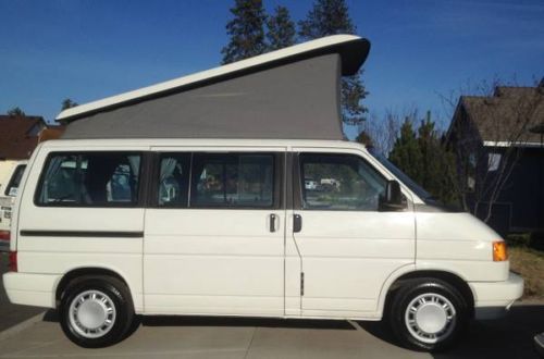 1993 vw eurovan mv westfalia pop top weekender, automatic, table, 2 sleep areas