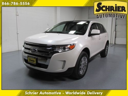 11 ford edge limited white navi bose adaptive cruise sony audio remote start