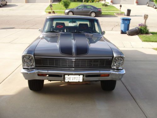 1966 chevy nova metallic gray