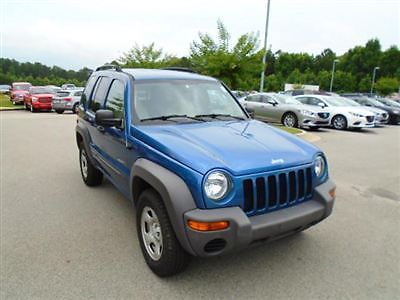 4dr sport jeep liberty sport suv gasoline 3.7l v6 mpi patriot blue pearl