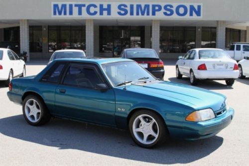 1993 ford mustang lx fox body notchback coupe 5.0 ho 5-speed calypso green