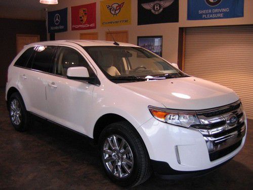 2011 ford edge limited 4x4 20k warranty heated leather sony sync chrome $25,990!