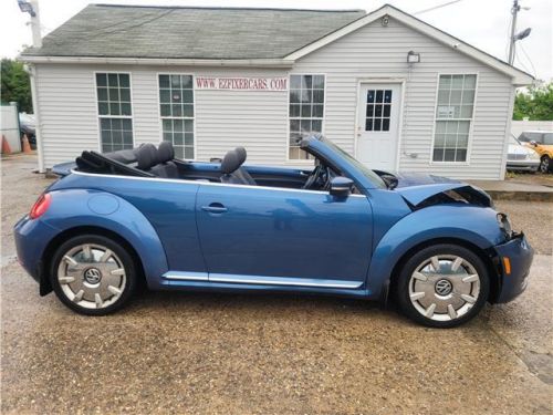 2016 volkswagen beetle-new convertible 1.8t turbo salvage rebuildable