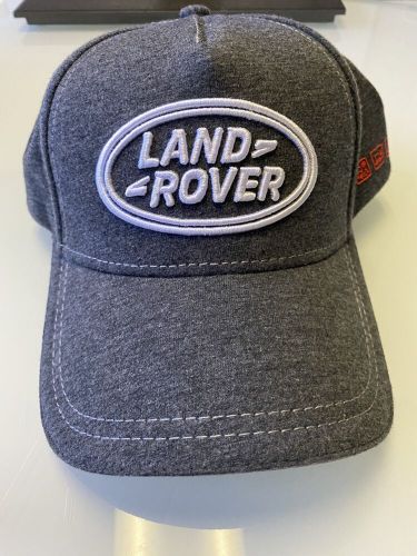 Land rover hat cap strapback adjustable official gray silver red suv auto - new