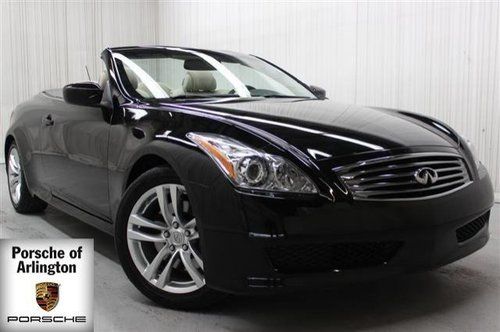 2010 infiniti g37 convertible navigation black leather xenon bluetooth low miles