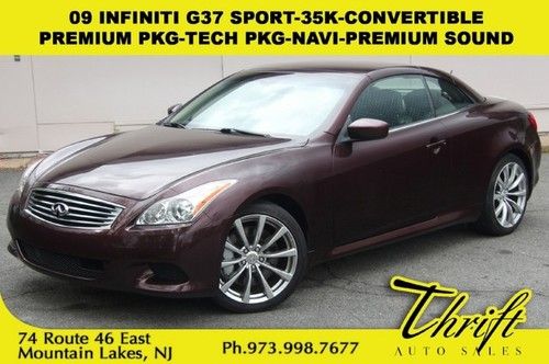 09 infiniti g37 sport-35k-convertible-premium pkg-tech pkg-navi-premium sound