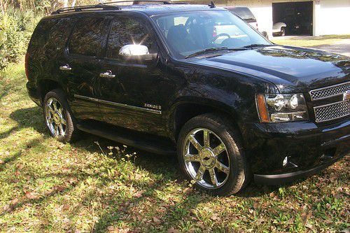 Purchase used 2012 Chevy Tahoe LTZ Pearl White 4x4 4wd Leather DVD Roof ...