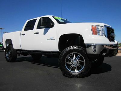 2009 gmc sierra 2500hd sle crew cab diesel 4x4 rcd off road lifted truck~clean!!