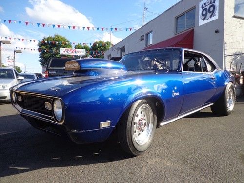 1968 chevrolet camaro street legal race car   496ci big block chev supoer fast!!