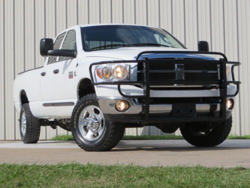 07 ram 3500 (1 ton) big-horn 6.7 cummins 6spd manual 4x4 jakes 1-owner carfax tx