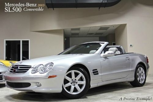 2003 mercedes benz sl500 roadster only 27k miles! navigation loaded &amp; pristine!!