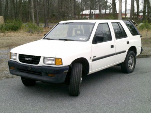 1996 isuzu rodeo v6 sport utility 4-dr  suv 4wd 4x4 5 sd manual white no reserve