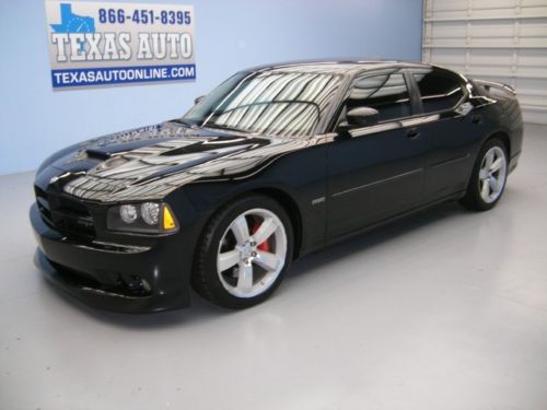 We finance!!!  2007 dodge charger srt-8 hemi roof nav tv suede 8k mi texas auto