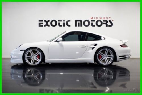 2008 911 turbo, fvd brombacher stage 3! white on black, 12k mi only $93,888!!