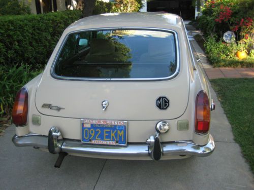 1971 mgb-gt, biege exterior runs good.