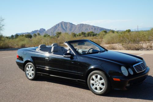 2001 mercedes-benz clk320 convertible arizona rust free 2-door 3.2l clean carfax