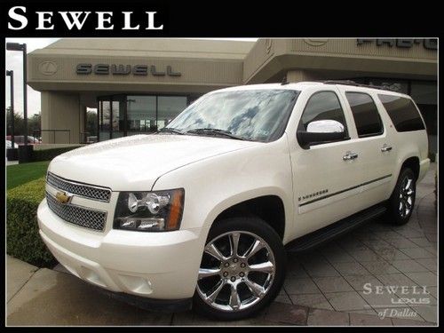 2009 suburban ltz navigation dual dvd 22-inch chrome remote start bose clean!