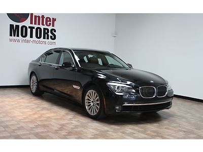 2009 bmw 750li black/saddle 1 owner nav-cam-rear entertainment carfax