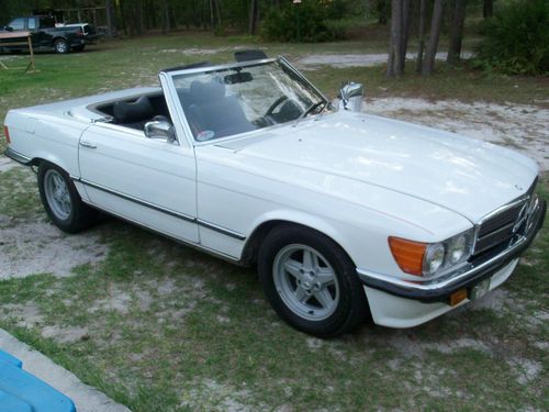 1975 mercedes benz 380 sl convertible/hard top