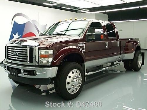 2008 ford f450 lariat crew turbo diesel dually 4x4 nav texas direct auto