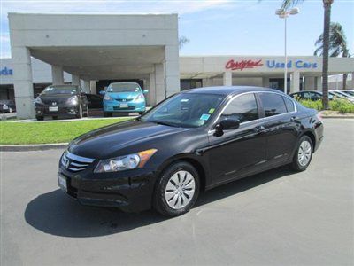 2011 honda accord lx sedan - crystal black pearl a/c,cd,power locks/windows