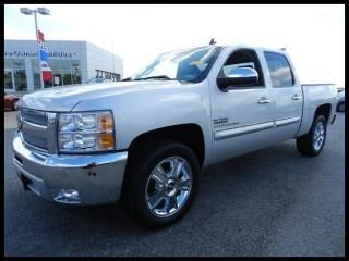 2012 chevrolet/silverado/pickup/silver/leather/bluetooth/sat radio/clean carfax