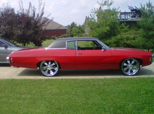 Red and black nice chevy impala