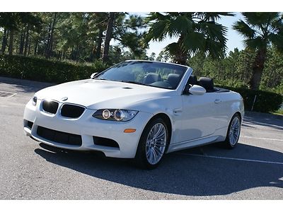 2011 m3 conv. 6 speed m drive red/black interior premium package 2 edc