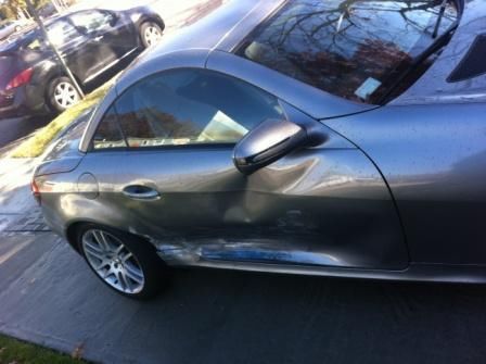 2009 mercedes slk300 slk 300 fully loaded 39500k miles damaged small accident