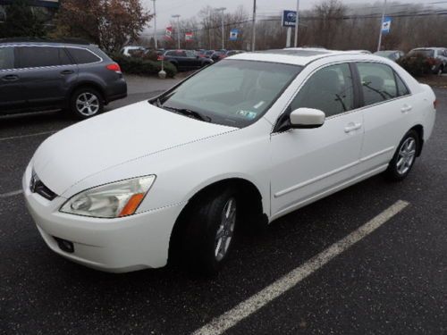 03 accord ex 1 owner clean carfax leather moonroof v6 super clean no reserve