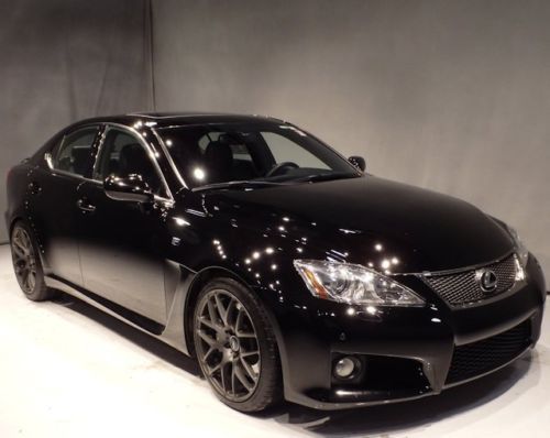 2008 08 lexus is-f sport sedan is f black/black 31k miles +2nd set rims 2owners!