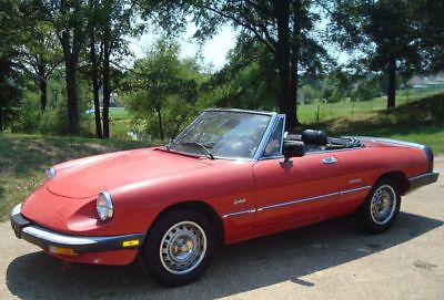 1987 alfa romeo spider graduate convertible 2-door 2.0l