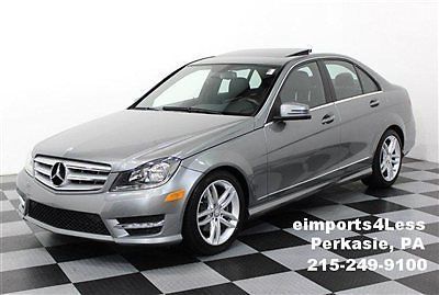 Awd 12 c300 4matic navigation 28k sport package moonroof attention assist hk 4wd