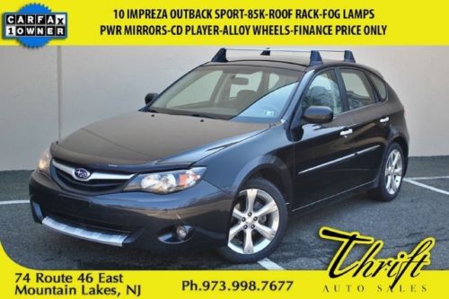 10 impreza outback sport-85k-pwr mirrors-cd player-alloy wheels