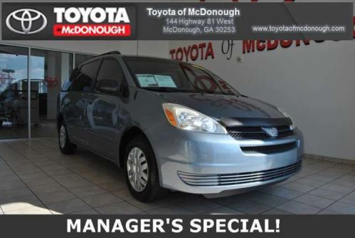 Used 2005 toyota sienna ce 1-owner 8-passenger carfax $7481+