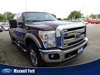 11 f250 crew cab lariat 4x4, 6.7l diesel, auto, leather, sunroof, clean 1 owner!