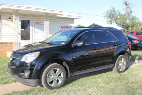 2012 chevrolet:equinox 2lt sport utility 4 door black power sunroof