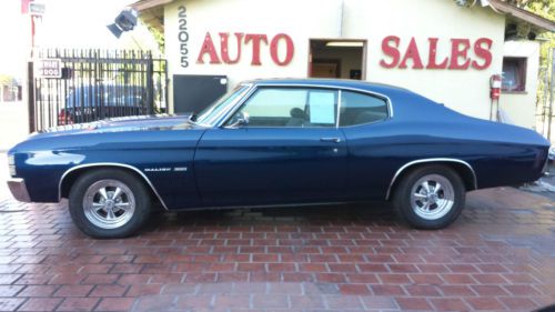 1971 chevrolet chevelle malibu 350  2 door hardtop with stock 350 untouched!