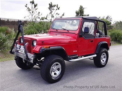 1995 jeep wrangler s yj 4x4 manual 2.5l four cylinder manual gasoline 2.5l