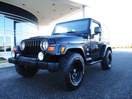 2003 jeep wrangler sahara 4x4 black loaded hardtop extra clean