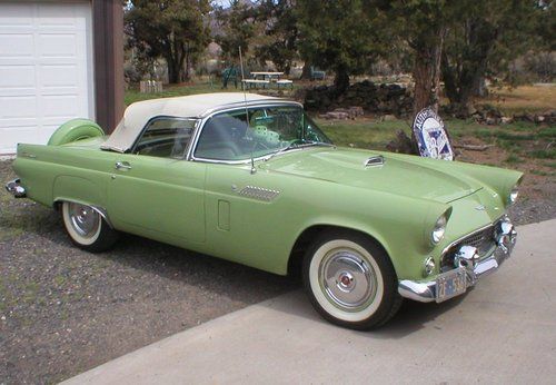 1956 ford thunderbird,  both tops, very original , rare z color