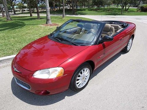 Very nice 200 lxi convertible inferno red florida car with 48k miles