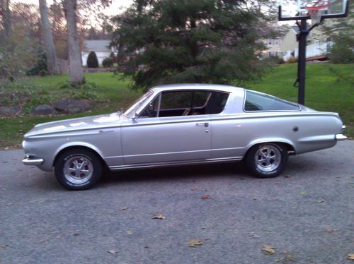 1965 plymouth barracuda fastback 273v8 hurst 4 speed cragar wheels runs great