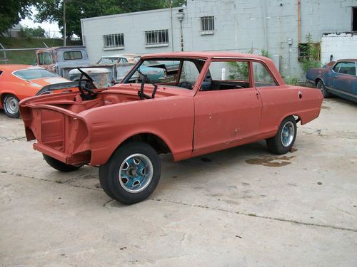 1963 chevy nova, chevy ii, 2 door post