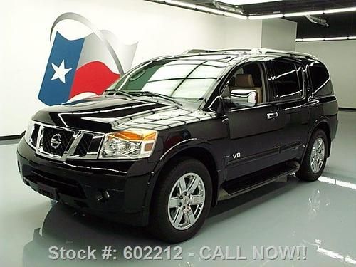 2009 nissan armada le leather sunroof nav dvd 20's 35k! texas direct auto