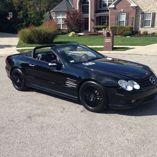 2006 mercedes sl55 convert - black exterior - black interior - only 59k miles