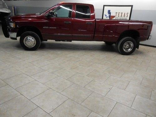 03 dodge 3500 4x4 6 speed cummins diesel dually finance texas