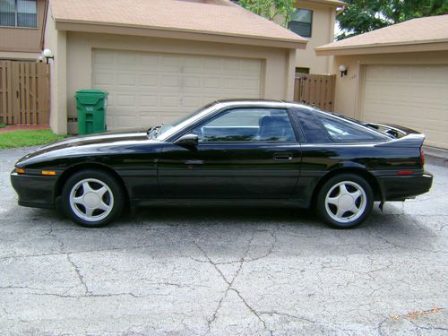 1991 toyota supra turbo targa 5spd. rare blk / blk 5 spd - mint cond.- original