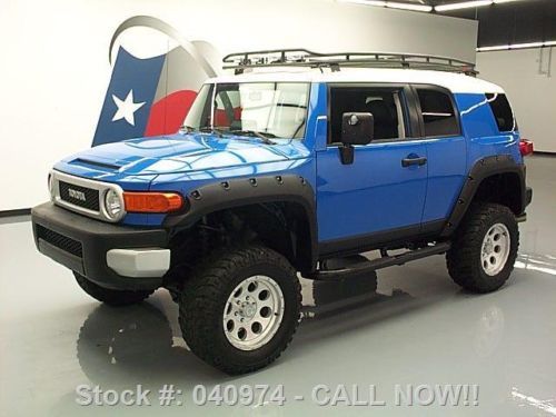 2007 toyota fj cruiser 6spd 4x4 lift fender flares 76k! texas direct auto